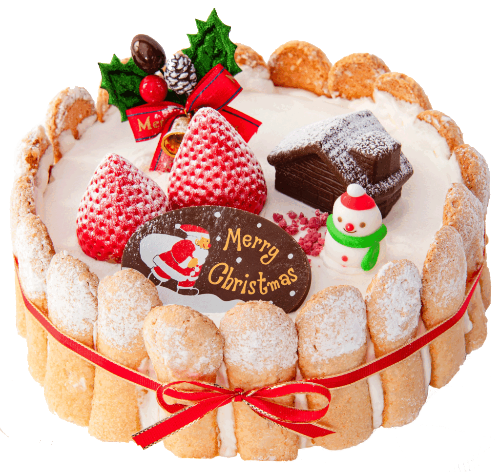 クリスマスケーキ「雪だるまのシャルロット」